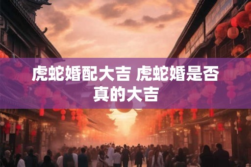 虎蛇婚配大吉 虎蛇婚是否真的大吉