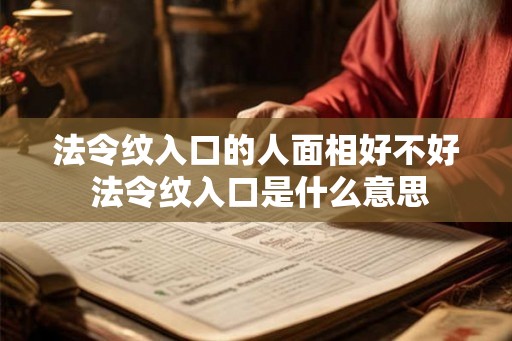 法令纹入口的人面相好不好 法令纹入口是什么意思 法令纹入口的人面相好不好 法令纹入口是什么意思