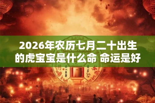 2026年农历七月二十出生的虎宝宝是什么命 命运是好是坏