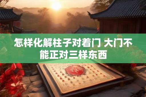 怎样化解柱子对着门 大门不能正对三样东西 怎样化解柱子对着门 大门不能正对三样东西