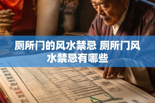 厕所门的风水禁忌 厕所门风水禁忌有哪些