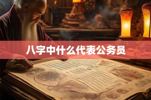 八字中什么代表公务员