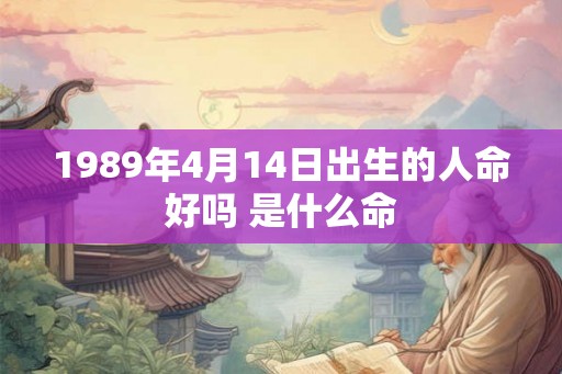 1989年4月14日出生的人命好吗 是什么命