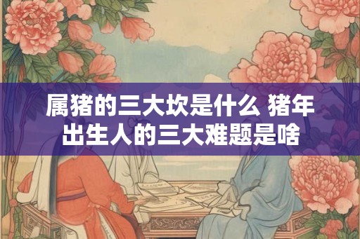 属猪的三大坎是什么 猪年出生人的三大难题是啥 属猪的三大坎是什么 猪年出生人的三大难题是啥
