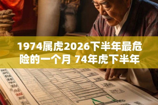 1974属虎2026下半年最危险的一个月 74年虎下半年几月运气最差 1974属虎2026下半年最危险的一个月 74年虎下半年几月运气最差