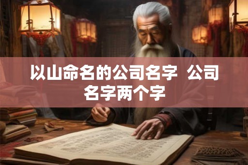 以山命名的公司名字  公司名字两个字