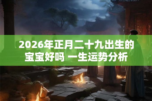 2026年正月二十九出生的宝宝好吗 一生运势分析