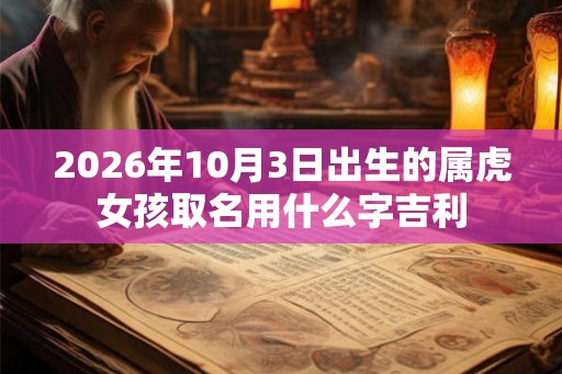 2026年10月3日出生的属虎女孩取名用什么字吉利 2026年10月3日出生的属虎女孩取名用什么字吉利