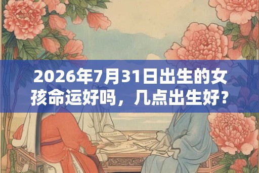 2026年7月31日出生的女孩命运好吗,几点出生好? 2026年7月31日出生的女孩命运好吗,几点出生好?