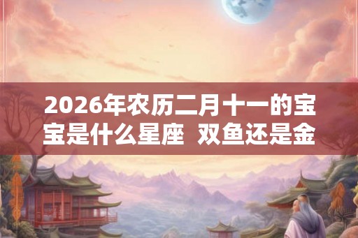 2026年农历二月十一的宝宝是什么星座  双鱼还是金牛