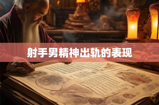 射手男精神出轨的表现