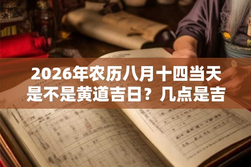 2026年农历八月十四当天是不是黄道吉日？几点是吉时？