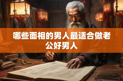 哪些面相的男人最适合做老公好男人