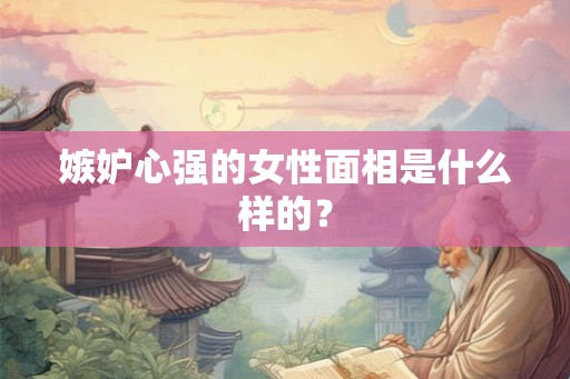 嫉妒心强的女性面相是什么样的？