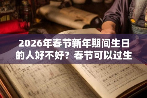 2026年春节新年期间生日的人好不好？春节可以过生日吗？