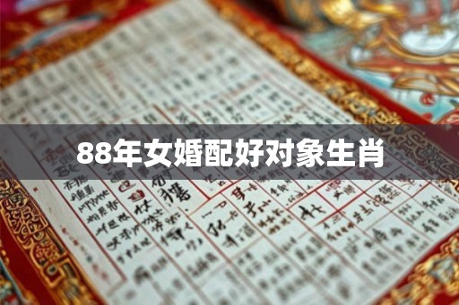 88年女婚配好对象生肖