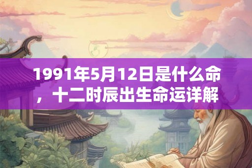 1991年5月12日是什么命，十二时辰出生命运详解