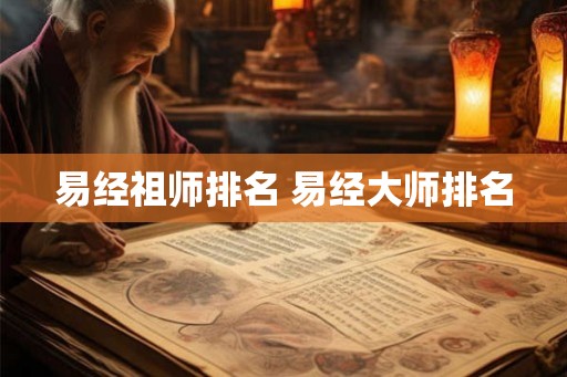 易经祖师排名 易经大师排名 易经祖师排名 易经大师排名