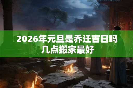 2026年元旦是乔迁吉日吗 几点搬家最好