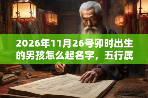 2026年11月26号卯时出生的男孩怎么起名字，五行属什么