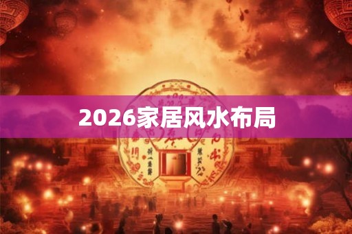 2026家居风水布局