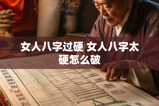 女人八字过硬 女人八字太硬怎么破