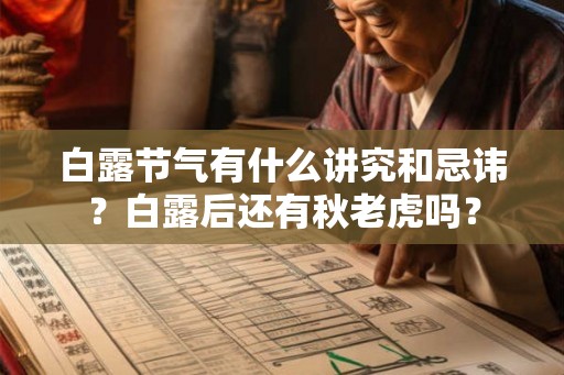 白露节气有什么讲究和忌讳?白露后还有秋老虎吗? 白露节气有什么讲究和忌讳?白露后还有秋老虎吗?