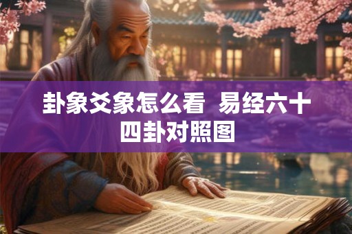 卦象爻象怎么看  易经六十四卦对照图