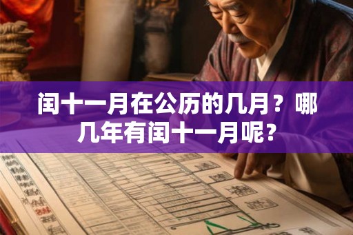 闰十一月在公历的几月？哪几年有闰十一月呢？