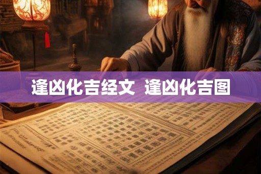 逢凶化吉经文  逢凶化吉图