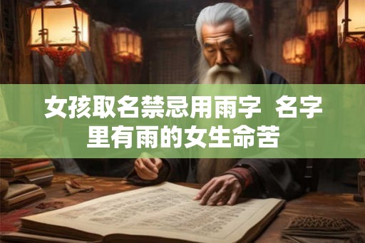 女孩取名禁忌用雨字  名字里有雨的女生命苦