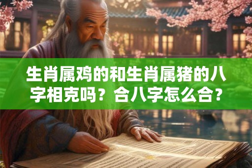 生肖属鸡的和生肖属猪的八字相克吗？合八字怎么合？