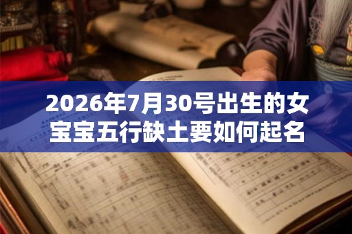 2026年7月30号出生的女宝宝五行缺土要如何起名 2026年7月30号出生的女宝宝五行缺土要如何起名