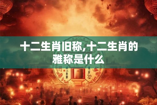 十二生肖旧称,十二生肖的雅称是什么 十二生肖旧称,十二生肖的雅称是什么