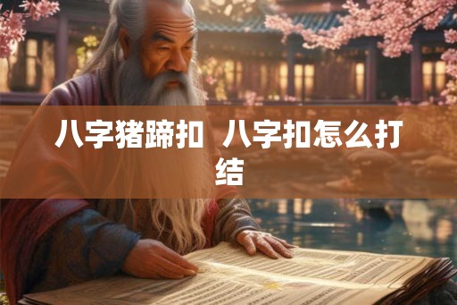 八字猪蹄扣  八字扣怎么打结
