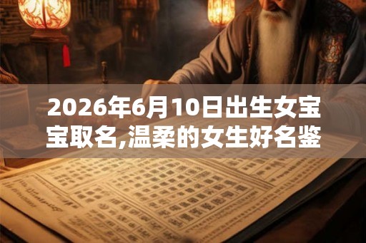 2026年6月10日出生女宝宝取名,温柔的女生好名鉴赏