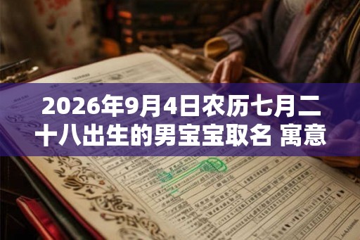 2026年9月4日农历七月二十八出生的男宝宝取名 寓意有内涵 2026年9月4日农历七月二十八出生的男宝宝取名 寓意有内涵