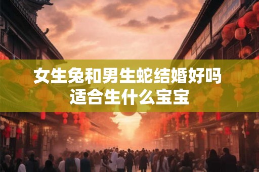女生兔和男生蛇结婚好吗 适合生什么宝宝