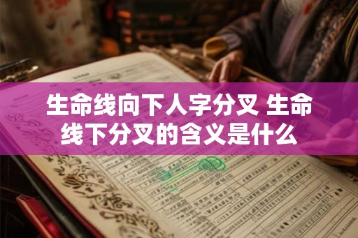 生命线向下人字分叉 生命线下分叉的含义是什么