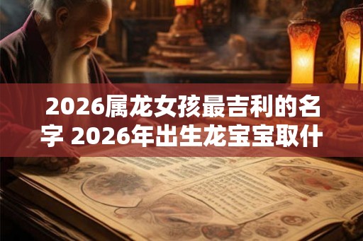 2026属龙女孩最吉利的名字 2026年出生龙宝宝取什么名字好