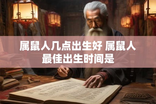 属鼠人几点出生好 属鼠人最佳出生时间是