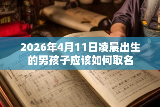 2026年4月11日凌晨出生的男孩子应该如何取名
