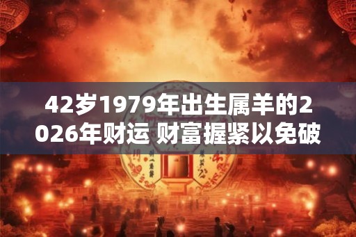 42岁1979年出生属羊的2026年财运 财富握紧以免破产 42岁1979年出生属羊的2026年财运 财富握紧以免破产