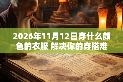 2026年11月12日穿什么颜色的衣服 解决你的穿搭难题