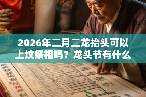 2026年二月二龙抬头可以上坟祭祖吗？龙头节有什么忌讳？