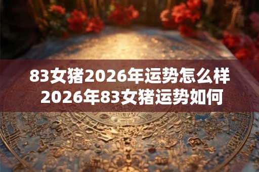 83女猪2026年运势怎么样 2026年83女猪运势如何 83女猪2026年运势怎么样 2026年83女猪运势如何