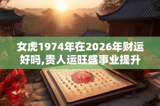 女虎1974年在2026年财运好吗,贵人运旺盛事业提升