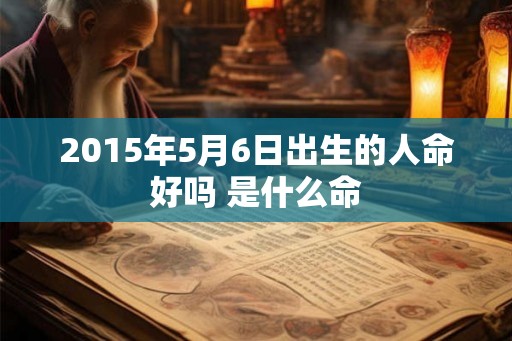 2015年5月6日出生的人命好吗 是什么命 2015年5月6日出生的人命好吗 是什么命
