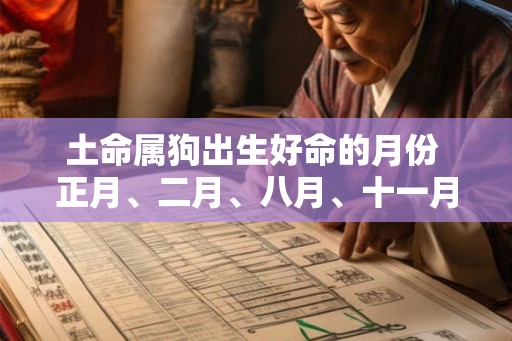 土命属狗出生好命的月份 正月、二月、八月、十一月