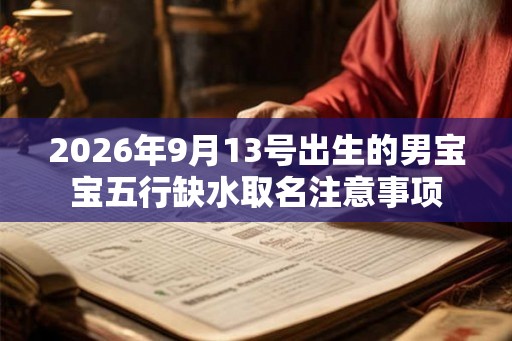 2026年9月13号出生的男宝宝五行缺水取名注意事项